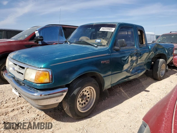 1996 Ford Ranger XL with VIN 1FTCR14U5TTA06322, listed as a Copart auction lot 44220985 with 308,519 mi miles and Salvage Title. Bid and sale history available at carsss.com. Image 1.