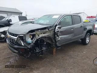 2021 Chevrolet Colorado 2WD Work Truck with VIN 1GCGSBEA6M1278097, listed as a IAAI auction lot 42010677 with 20,288 mi miles and . Bid and sale history available at DreamBid. Image 2.