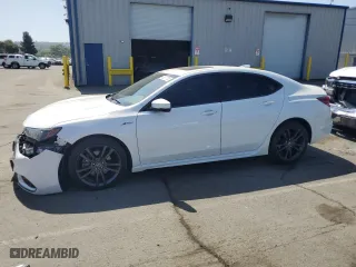 2018 Acura TLX w/A-SPEC Pkg with VIN 19UUB2F69JA001941, listed as a Copart auction lot 53577795 with 46,117 mi miles and Salvage Title. Bid and sale history available at carsss.com. Image 1.