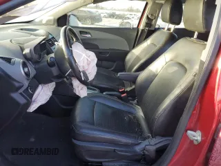 2014 Chevrolet Sonic LTZ with VIN 1G1JE5SB0E4229661, listed as a Copart auction lot 41872355 with 0 mi miles and Salvage Title. Bid and sale history available at carsss.com. Image 7.