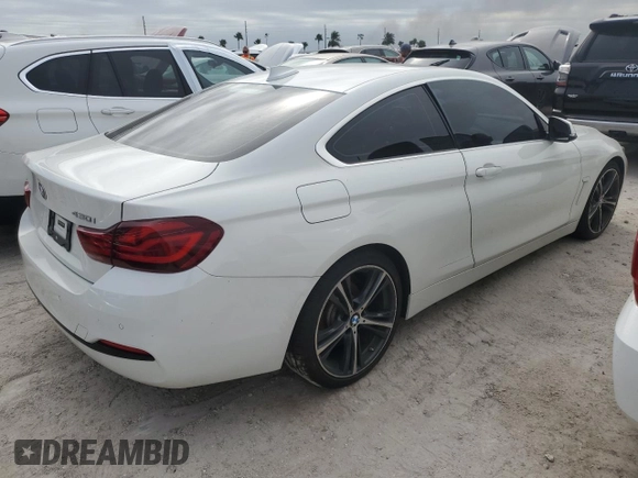 2020 BMW 4 Series 430i z VIN WBA4W3C01LAG91728, wystawiony jako Copart lot #74808534 z przebiegiem Nie podano mil oraz Nie do naprawy • Non repairable. Historia ofert i sprzedaży dostępna na DreamBid. Obrazek 3.