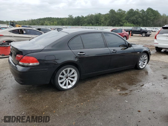 2008 BMW 7 Series 750Li with VIN WBAHN83588DT81267, listed as a Copart auction lot 70256964 with 127,155 mi miles and Salvage Title. Bid and sale history available at DreamBid. Image 3.