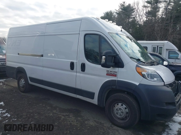 2020 Ram ProMaster Cargo with VIN 3C6URVJG3LE119339, listed as a IAAI auction lot 41289761 with 64,055 mi miles and . Bid and sale history available at carsss.com. Image 1.