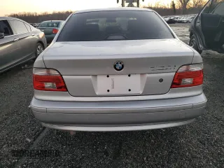 2001 BMW 5 Series 525iA with VIN WBADT43451GF58319, listed as a Copart auction lot 88724465 with 0 mi miles and Salvage Title. Bid and sale history available at carsss.com. Image 6.