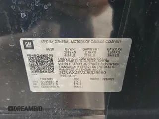 2018 Chevrolet Equinox LT with VIN 2GNAXJEV3J6329950, listed as a Copart auction lot 64434345 with 110,064 mi miles and Salvage title. Bid and sale history available at DreamBid. Image 14.