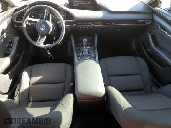 2021 Mazda 3 S with VIN 3MZBPAAL6MM254248, listed as a Copart auction lot 80658484 with 46,838 mi miles and Salvage title. Bid and sale history available at DreamBid. Image 8.