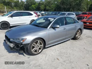 2016 Audi A6 Premium Plus with VIN WAUFGAFC8GN092904, listed as a Copart auction lot 63780235 with 110,237 mi miles and Salvage title. Bid and sale history available at DreamBid. Image 1.
