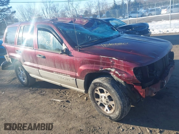 2000 Jeep Grand Cherokee Laredo with VIN 1J4GW48N3YC231743, listed as a IAAI auction lot 41316680 with Not provided miles and . Bid and sale history available at DreamBid. Image 1.