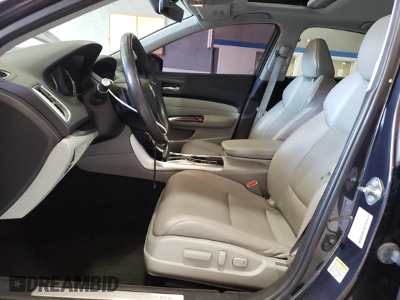 2015 Acura TLX V6 Tech with VIN 19UUB2F54FA003630, listed as a Copart auction lot 49121895 with 171,987 mi miles and Salvage Title. Bid and sale history available at carsss.com. Image 7.