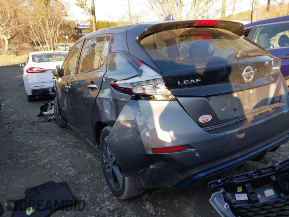 2021 Nissan LEAF SV with VIN 1N4AZ1CVXMC553479, listed as a IAAI auction lot 41452391 with 42,820 mi miles and . Bid and sale history available at DreamBid. Image 3.