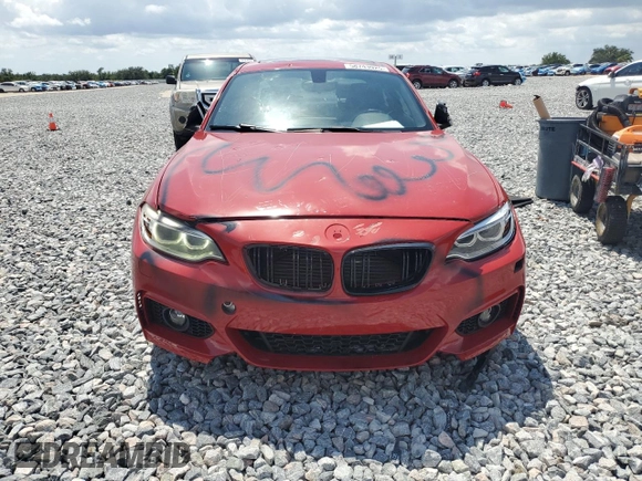 2017 BMW 2 Series 230i with VIN WBA2F9C37HV664597, listed as a Copart auction lot 58743925 with 40,537 mi miles and Salvage title. Bid and sale history available at DreamBid. Image 5.