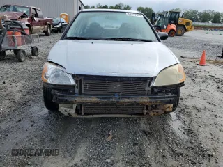 2001 Honda Civic LX with VIN 1HGES15551L074705, listed as a Copart auction lot 57637394 with 181,934 mi miles and Salvage Title. Bid and sale history available at carsss.com. Image 5.