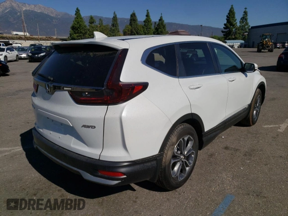 2022 Honda CR-V EX with VIN 7FARW2H57NE038680, listed as a Copart auction lot 64337872 with 498 mi miles. Bid and sale history available at carsss.com. Image 4.
