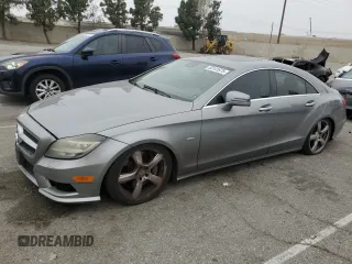 2012 Mercedes-Benz CLS-Class CLS 550 with VIN WDDLJ7DB0CA042963, listed as a Copart auction lot 53141675 with 216,838 mi miles and Salvage Title. Bid and sale history available at carsss.com. Image 1.