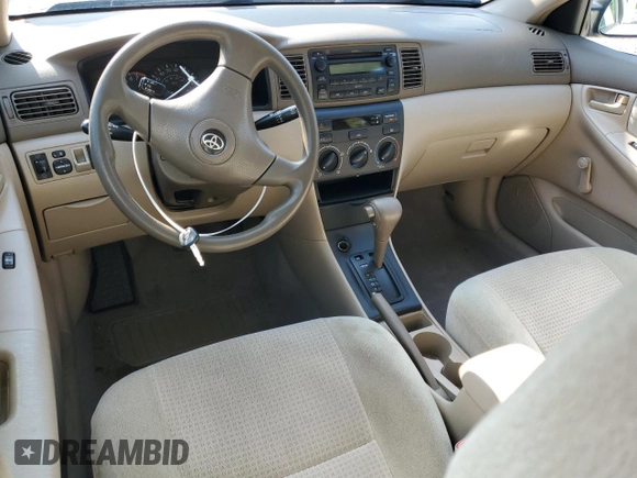 2005 Toyota Corolla CE with VIN 2T1BR32E45C446500, listed as a Copart auction lot 62859465 with 141,854 mi miles and Salvage title. Bid and sale history available at DreamBid. Image 8.