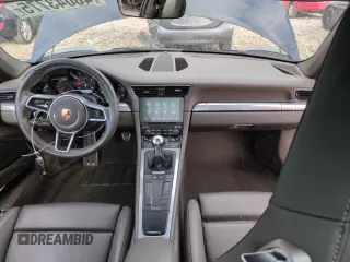 2017 Porsche 911 Carrera with VIN WP0AA2A96HS107967, listed as a Copart auction lot 48043775 with 57,235 mi miles and Salvage Title. Bid and sale history available at carsss.com. Image 8.