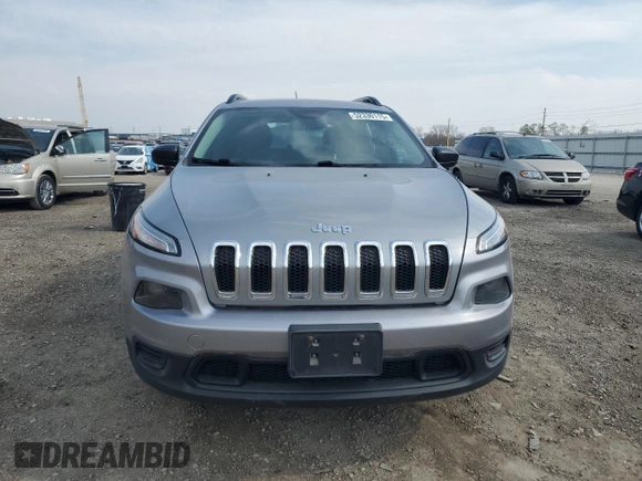 2015 Jeep Cherokee Sport with VIN 1C4PJMAB3FW615621, listed as a Copart auction lot 52330115 with 160,739 mi miles and Salvage title. Bid and sale history available at DreamBid. Image 5.