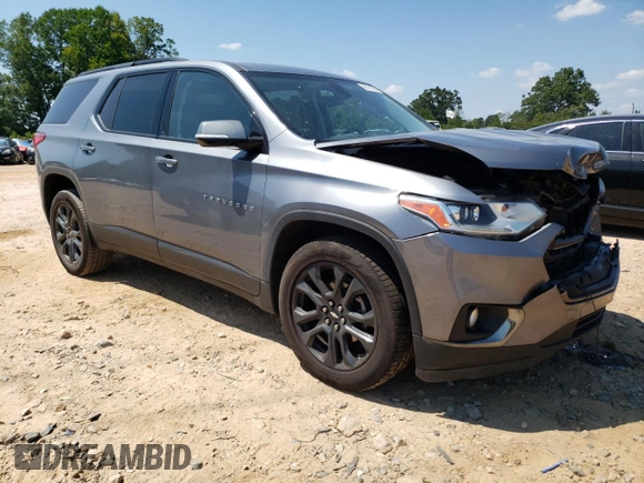 2019 Chevrolet Traverse High Country with VIN 1GNEVJKW6KJ256307, listed as a Copart auction lot 65735285 with 124,550 mi miles and Salvage title. Bid and sale history available at DreamBid. Image 4.