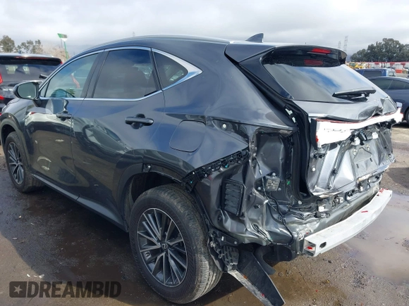 2022 Lexus NX with VIN 2T2AGCEZ7NC011773, listed as a IAAI auction lot 41502665 with 14,096 mi miles. Bid and sale history available at carsss.com. Image 3.