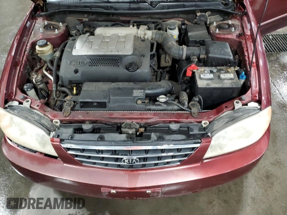 2003 Kia Spectra with VIN KNAFB121735217341, listed as a Copart auction lot 72016504 with 116,224 mi miles and Salvage Title. Bid and sale history available at DreamBid. Image 11.