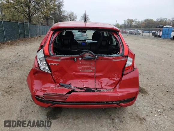 2019 Honda Fit LX with VIN 3HGGK5H40KM726908, listed as a Copart auction lot 52800005 with 37,297 mi miles and Salvage Title. Bid and sale history available at carsss.com. Image 6.
