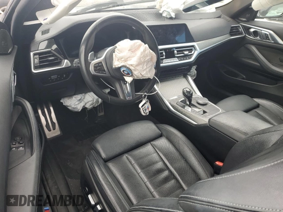 2021 BMW 4 Series M440i xDrive with VIN WBA13AR06MCF77172, listed as a Copart auction lot 47683065 with Not Provided miles and Salvage Title. Bid and sale history available at DreamBid. Image 8.