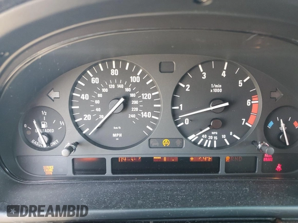 1999 BMW 5 Series 540i z VIN WBADN6341XGM64045, wystawiony jako Copart lot #58277545 z przebiegiem Nie podano mil oraz Czysty tytuł • Clean title. Historia ofert i sprzedaży dostępna na DreamBid. Obrazek 9.