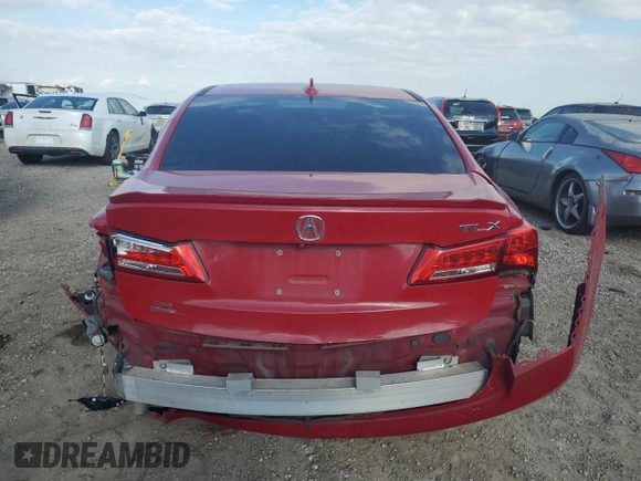 2018 Acura TLX w/Technology Pkg with VIN 19UUB1F5XJA008768, listed as a Copart auction lot 43967245 with 119,815 mi miles and Salvage Title. Bid and sale history available at carsss.com. Image 6.