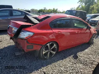 2015 Honda Civic Sedan Si with VIN 2HGFB6E5XFH700576, listed as a Copart auction lot 50769495 with 0 mi miles and Salvage Title. Bid and sale history available at carsss.com. Image 3.