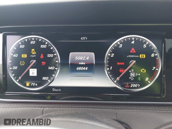 2016 Mercedes-Benz S-Class S 550 with VIN WDDXJ8FB5GA016935, listed as a IAAI auction lot 41804970 with 68,044 mi miles. Bid and sale history available at carsss.com. Image 7.