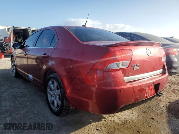 2011 Mercury Milan Premier with VIN 3MEHM0JA4BR602013, listed as a Copart auction lot 78312424 with 87,056 mi miles and Non repairable. Bid and sale history available at DreamBid. Image 2.