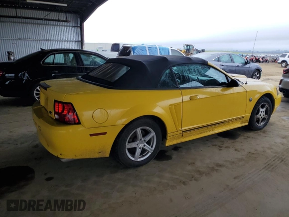 2004 Ford Mustang Deluxe with VIN 1FAFP444X4F116776, listed as a Copart auction lot 46214525 with 227,041 mi miles and Salvage Title. Bid and sale history available at carsss.com. Image 3.