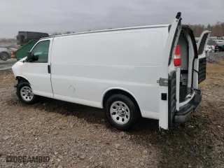 2012 Chevrolet Express Cargo Van with VIN 1GCSGAFX3C1201954, listed as a Copart auction lot 81338004 with 63,711 mi miles and Salvage Title. Bid and sale history available at carsss.com. Image 2.