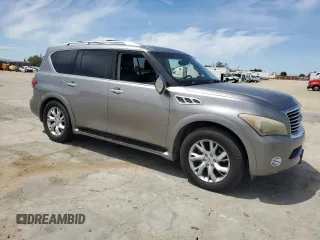 2011 Infiniti QX56 8-passenger with VIN JN8AZ2ND0B9701819, listed as a Copart auction lot 54975635 with 186,584 mi miles and Clean Title. Bid and sale history available at carsss.com. Image 4.
