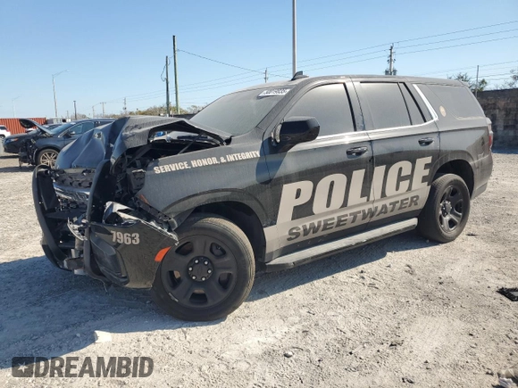 2023 Chevrolet Tahoe Commercial with VIN 1GNSCLED4PR507963, listed as a Copart auction lot 50019835 with 10,945 mi miles and Non repairable. Bid and sale history available at DreamBid. Image 1.
