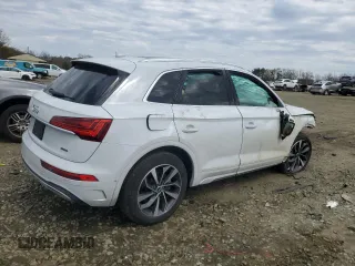 2021 Audi Q5 Prestige z VIN WA1CAAFY7M2097571, wystawiony jako Copart lot #53195445 z przebiegiem Nie podano mil oraz Szkoda całkowita • Salvage title. Historia ofert i sprzedaży dostępna na DreamBid. Obrazek 3.
