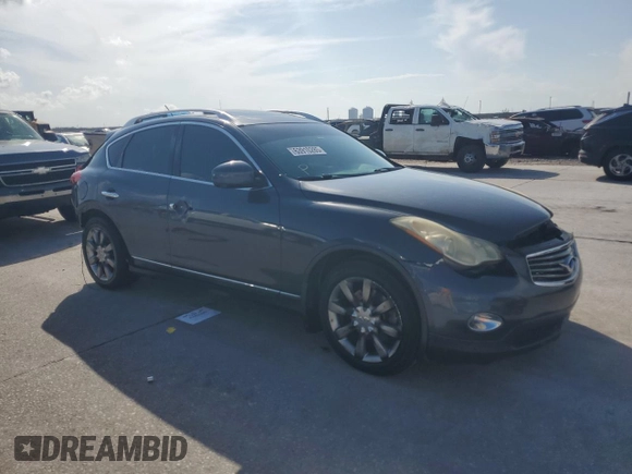 2008 Infiniti EX Journey with VIN JNKAJ09EX8M302799, listed as a Copart auction lot 63910285 with Not provided miles and Salvage title. Bid and sale history available at DreamBid. Image 4.