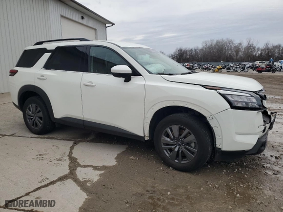 2024 Nissan Pathfinder SV with VIN 5N1DR3BC1RC285962, listed as a Copart auction lot 85106544 with 15,095 mi miles and Salvage Title. Bid and sale history available at carsss.com. Image 4.