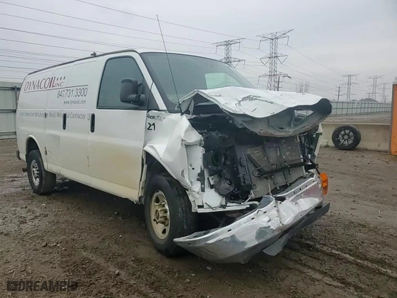 2015 GMC Savana Cargo Van with VIN 1GTW7FCF6F1277893, listed as a Copart auction lot 80926334 with 0 mi miles and Salvage Title. Bid and sale history available at carsss.com. Image 11.