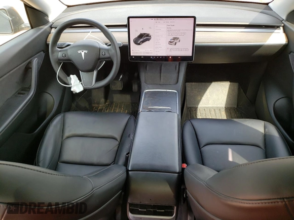 2021 Tesla Model Y Long Range z VIN 5YJYGDEE0MF263137, wystawiony jako Copart lot #57295705 z przebiegiem 63 627 mil mil oraz Szkoda całkowita • Salvage title. Historia ofert i sprzedaży dostępna na DreamBid. Obrazek 8.