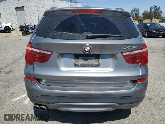 2017 BMW X3 sDrive28i with VIN 5UXWZ7C32H0X39802, listed as a Copart auction lot 51537545 with 135,379 mi miles and Salvage Title. Bid and sale history available at carsss.com. Image 6.