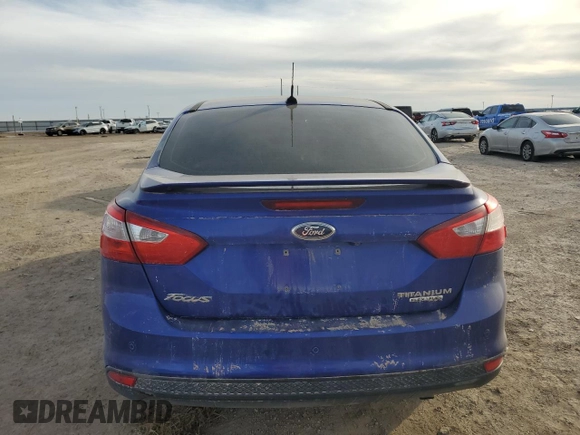 2013 Ford Focus Titanium with VIN 1FADP3J27DL169926, listed as a Copart auction lot 42862955 with 127,908 mi miles and Salvage Title. Bid and sale history available at carsss.com. Image 6.