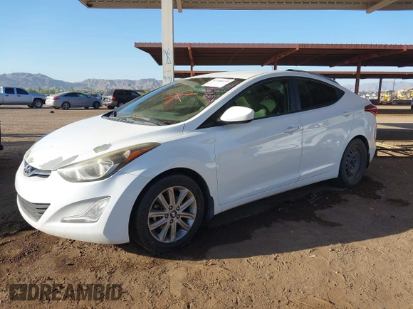 2016 Hyundai Elantra SE with VIN 5NPDH4AE7GH691505, listed as a IAAI auction lot 42308153 with 162,637 mi miles and . Bid and sale history available at DreamBid. Image 2.