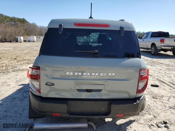2024 Ford Bronco Sport Big Bend with VIN 3FMCR9B69RRF22756, listed as a Copart auction lot 48026745 with 3,960 mi miles and Salvage Title. Bid and sale history available at carsss.com. Image 6.
