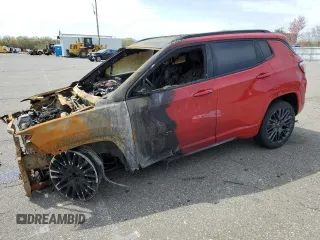 2023 Jeep Compass (RED) Edition with VIN 3C4NJDCN7PT527581, listed as a Copart auction lot 53448295 with Not Provided miles and Non Repairable. Bid and sale history available at carsss.com. Image 1.