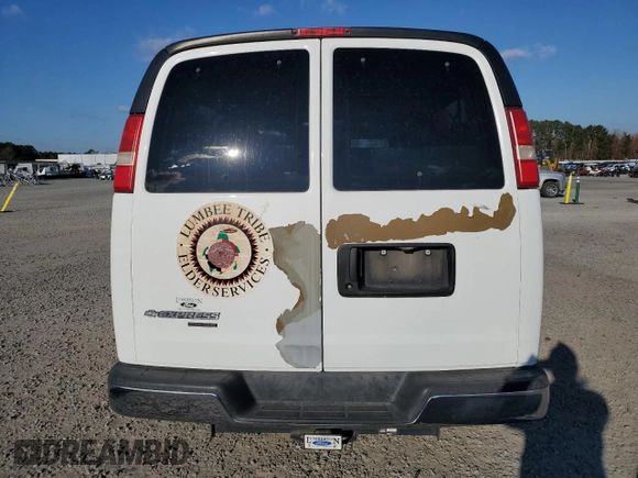2008 Chevrolet Express Passenger with VIN 1GAHG39K581163150, listed as a Copart auction lot 83560444 with 103,807 mi miles and Salvage title. Bid and sale history available at DreamBid. Image 6.