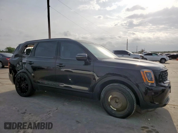 2022 Kia Telluride EX with VIN 5XYP3DHC6NG251537, listed as a Copart auction lot 54061075 with 16,931 mi miles and Salvage Title. Bid and sale history available at carsss.com. Image 4.