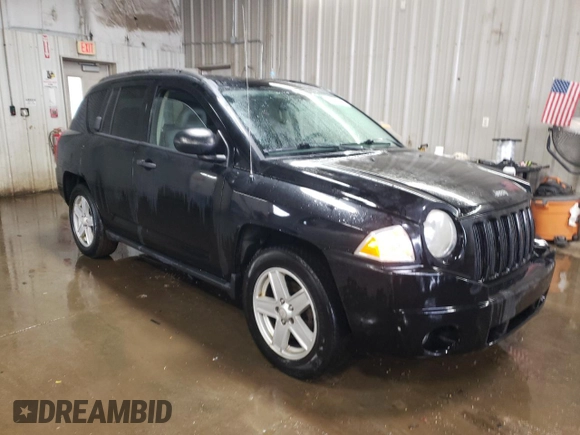 2007 Jeep Compass Sport with VIN 1J8FF47W87D389993, listed as a Copart auction lot 46369205 with 100,740 mi miles and Salvage Title. Bid and sale history available at carsss.com. Image 4.