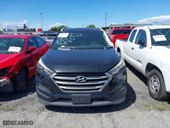 2017 Hyundai Tucson SE Plus with VIN KM8J33A47HU587053, listed as a IAAI auction lot 41516450 with 1 mi miles. Bid and sale history available at carsss.com. Image 12.