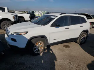 2016 Jeep Cherokee Sport with VIN 1C4PJLAB6GW234549, listed as a Copart auction lot 46195615 with 0 mi miles and Salvage Title. Bid and sale history available at carsss.com. Image 1.